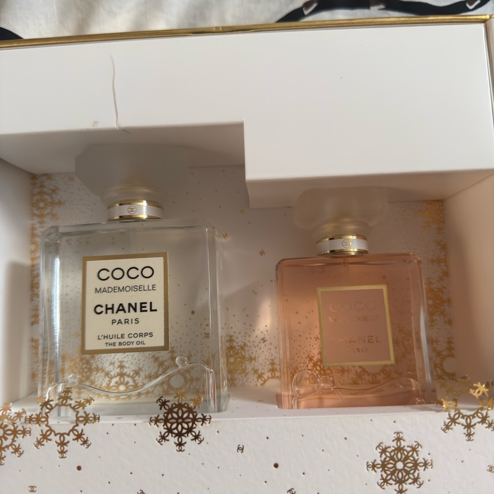 CHANEL Coco Mademoiselle Body Oil Duo - Clear and Pink